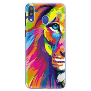Plastové pouzdro iSaprio - Rainbow Lion - Samsung Galaxy M20
