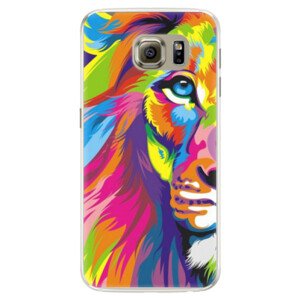 Silikonové pouzdro iSaprio - Rainbow Lion - Samsung Galaxy S6 Edge