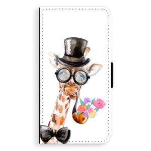 Flipové pouzdro iSaprio - Sir Giraffe - iPhone XS Max