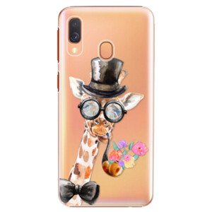 Plastové pouzdro iSaprio - Sir Giraffe - Samsung Galaxy A40