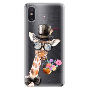 Odolné silikonové pouzdro iSaprio - Sir Giraffe - Xiaomi Mi 8 Pro
