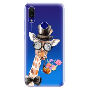 Odolné silikonové pouzdro iSaprio - Sir Giraffe - Xiaomi Redmi 7