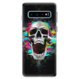 Plastové pouzdro iSaprio - Skull in Colors - Samsung Galaxy S10