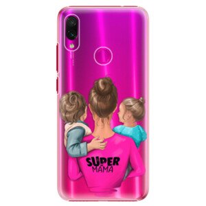 Plastové pouzdro iSaprio - Super Mama - Boy and Girl - Xiaomi Redmi Note 7