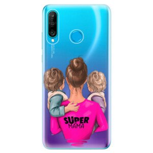 Odolné silikonové pouzdro iSaprio - Super Mama - Two Boys - Huawei P30 Lite