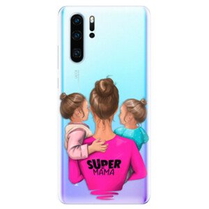 Odolné silikonové pouzdro iSaprio - Super Mama - Two Girls - Huawei P30 Pro
