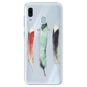 Plastové pouzdro iSaprio - Three Feathers - Samsung Galaxy A30