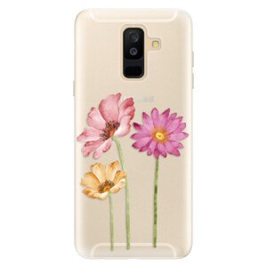 Silikonové pouzdro iSaprio - Three Flowers - Samsung Galaxy A6+