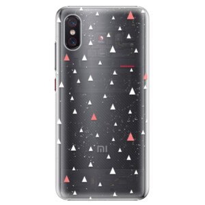 Plastové pouzdro iSaprio - Abstract Triangles 02 - white - Xiaomi Mi 8 Pro