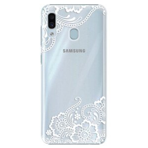 Plastové pouzdro iSaprio - White Lace 02 - Samsung Galaxy A30