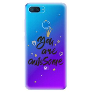 Odolné silikonové pouzdro iSaprio - You Are Awesome - black - Xiaomi Mi 8 Lite