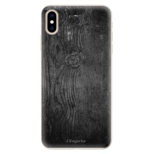 Silikonové pouzdro iSaprio - Black Wood 13 - iPhone XS Max