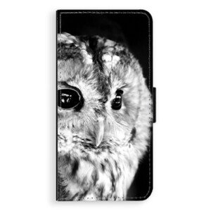 Flipové pouzdro iSaprio - BW Owl - Huawei Ascend P8