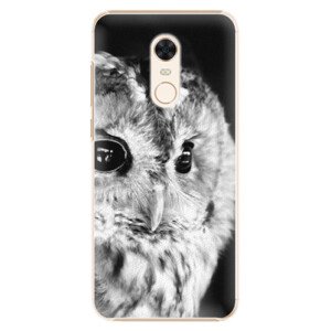 Plastové pouzdro iSaprio - BW Owl - Xiaomi Redmi 5 Plus