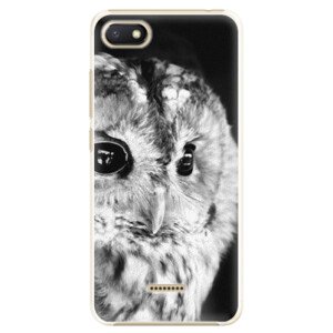 Plastové pouzdro iSaprio - BW Owl - Xiaomi Redmi 6A
