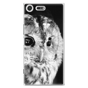 Plastové pouzdro iSaprio - BW Owl - Sony Xperia XZ Premium