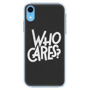 Plastové pouzdro iSaprio - Who Cares - iPhone XR