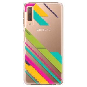 Plastové pouzdro iSaprio - Color Stripes 03 - Samsung Galaxy A7 (2018)