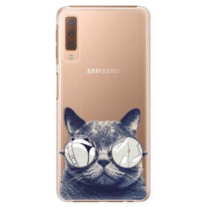 Plastové pouzdro iSaprio - Crazy Cat 01 - Samsung Galaxy A7 (2018)
