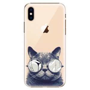 Plastové pouzdro iSaprio - Crazy Cat 01 - iPhone XS