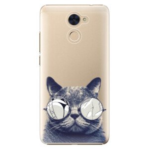 Plastové pouzdro iSaprio - Crazy Cat 01 - Huawei Y7 / Y7 Prime