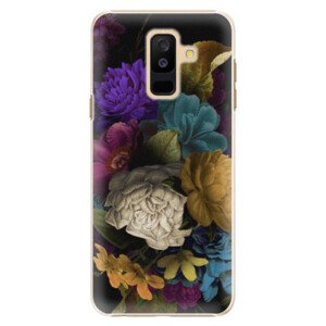 Plastové pouzdro iSaprio - Dark Flowers - Samsung Galaxy A6+
