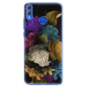 Plastové pouzdro iSaprio - Dark Flowers - Huawei Honor 8X