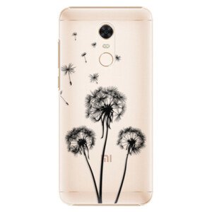 Plastové pouzdro iSaprio - Three Dandelions - black - Xiaomi Redmi 5 Plus