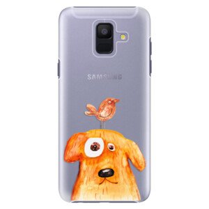 Plastové pouzdro iSaprio - Dog And Bird - Samsung Galaxy A6
