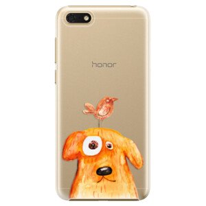 Plastové pouzdro iSaprio - Dog And Bird - Huawei Honor 7S