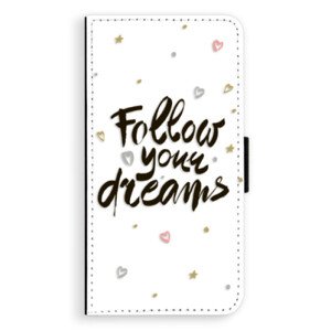 Flipové pouzdro iSaprio - Follow Your Dreams - black - Sony Xperia XZ