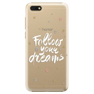 Plastové pouzdro iSaprio - Follow Your Dreams - white - Huawei Honor 7S