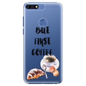 Plastové pouzdro iSaprio - First Coffee - Huawei Honor 7C