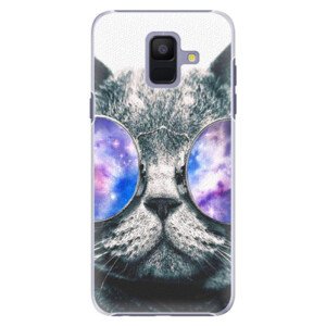 Plastové pouzdro iSaprio - Galaxy Cat - Samsung Galaxy A6