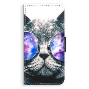 Flipové pouzdro iSaprio - Galaxy Cat - Huawei Ascend P8