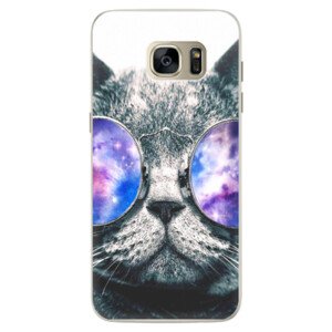 Silikonové pouzdro iSaprio - Galaxy Cat - Samsung Galaxy S7