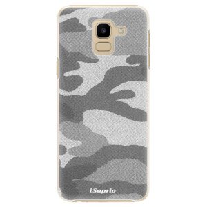 Plastové pouzdro iSaprio - Gray Camuflage 02 - Samsung Galaxy J6