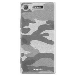 Plastové pouzdro iSaprio - Gray Camuflage 02 - Sony Xperia XZ1