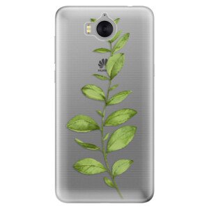 Silikonové pouzdro iSaprio - Green Plant 01 - Huawei Y5 2017 / Y6 2017