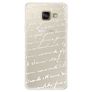 Silikonové pouzdro iSaprio - Handwriting 01 - white - Samsung Galaxy A5 2016
