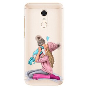 Plastové pouzdro iSaprio - Kissing Mom - Blond and Boy - Xiaomi Redmi 5 Plus