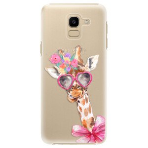 Plastové pouzdro iSaprio - Lady Giraffe - Samsung Galaxy J6