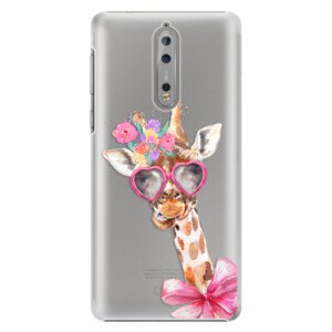 Plastové pouzdro iSaprio - Lady Giraffe - Nokia 8