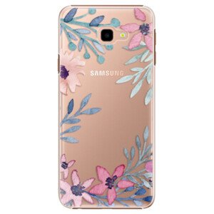 Plastové pouzdro iSaprio - Leaves and Flowers - Samsung Galaxy J4+