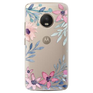 Plastové pouzdro iSaprio - Leaves and Flowers - Lenovo Moto G5 Plus