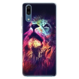 Plastové pouzdro iSaprio - Lion in Colors - Huawei P20