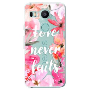 Plastové pouzdro iSaprio - Love Never Fails - LG Nexus 5X