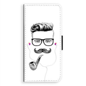 Flipové pouzdro iSaprio - Man With Headphones 01 - Samsung Galaxy A8 Plus