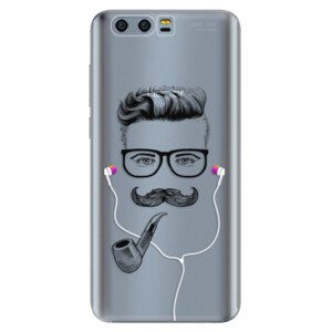 Silikonové pouzdro iSaprio - Man With Headphones 01 - Huawei Honor 9