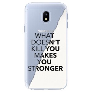 Plastové pouzdro iSaprio - Makes You Stronger - Samsung Galaxy J3 2017
